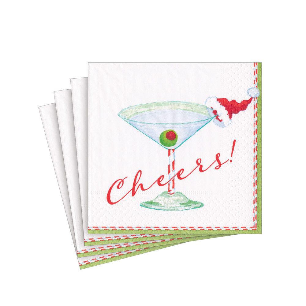 Christmas Cocktail Cheers! Paper Cocktail Napkins